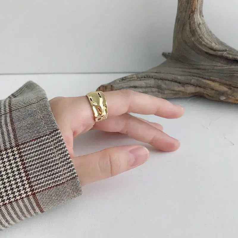 Daphne's Concave-Convex Silver Statement Ring