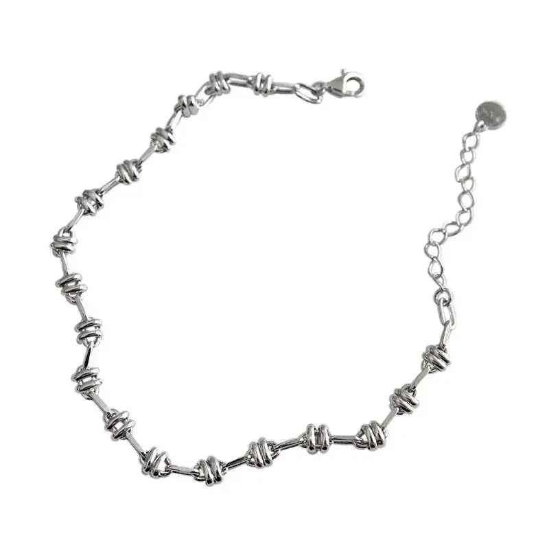 Selene's Minimalist Silver Chain Bracelet