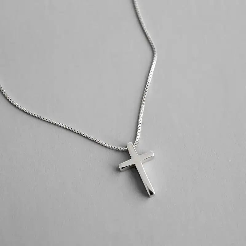 Sterling Silver Cross Pendant Necklace