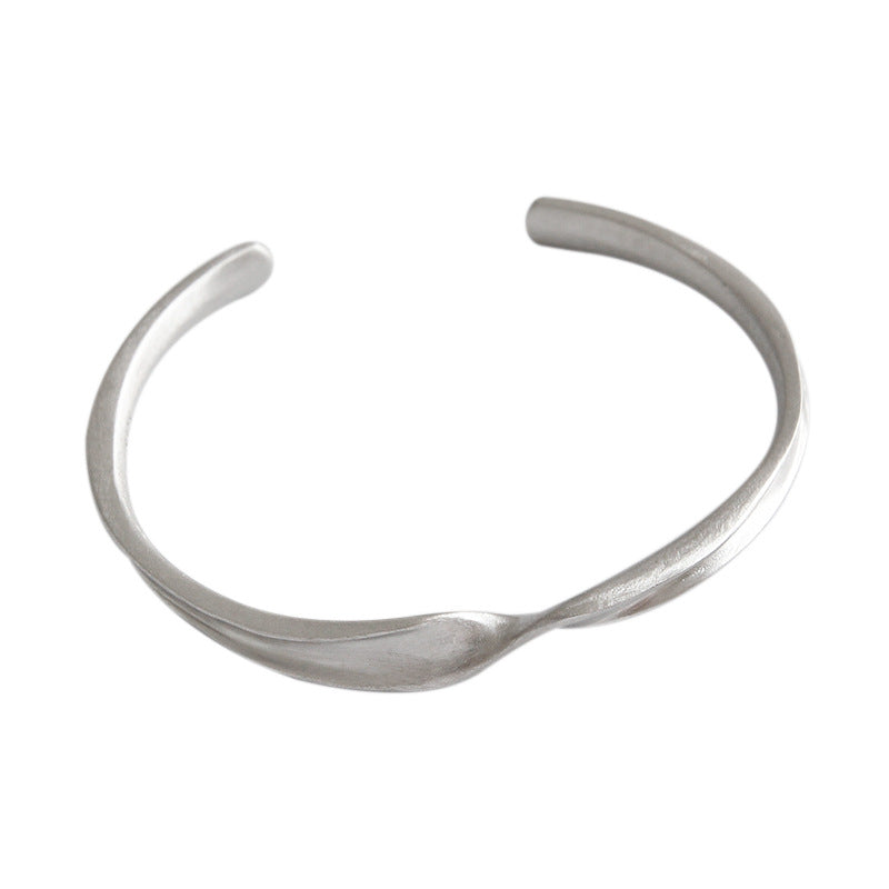 Twilight Twist Silver Cuff Bracelet
