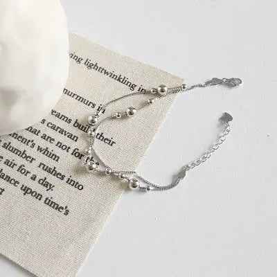 Freya's Silver Bead Chain Bracelet