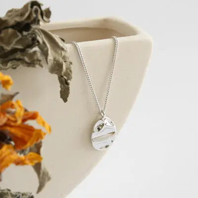Ethereal Breeze Silver Pendant Necklace