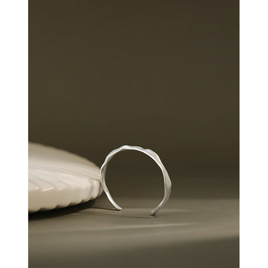 Moonlight Reflections Silver Cuff Bracelet