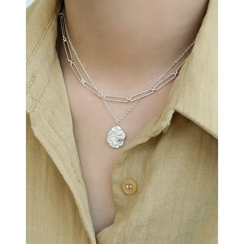 FREYA'S CHAIN CHOKER SILVER NECKLACE - OPHRASTUDIO