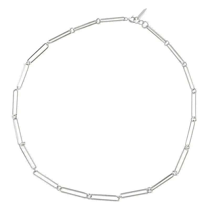 FREYA'S CHAIN CHOKER SILVER NECKLACE - OPHRASTUDIO