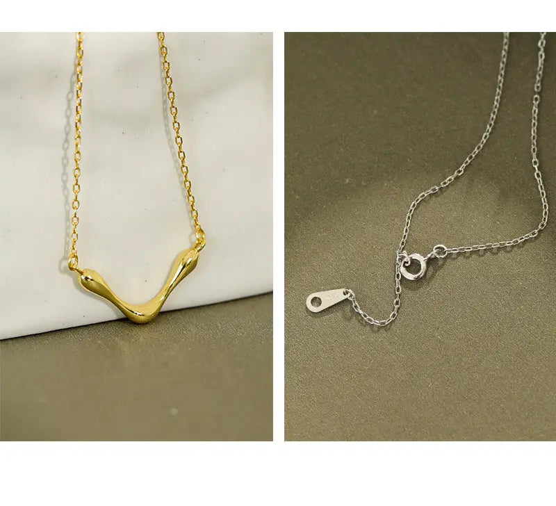 ELEGANT V-LETTER COLLARBONE NECKLACE - OPHRASTUDIO