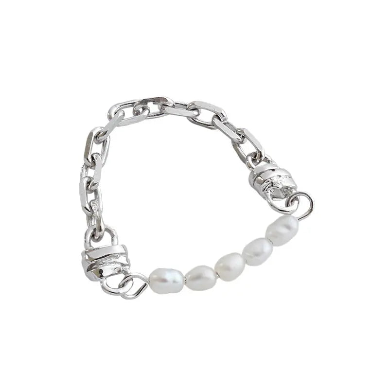 BAROQUE PEARL CHAIN RING - OPHRASTUDIO