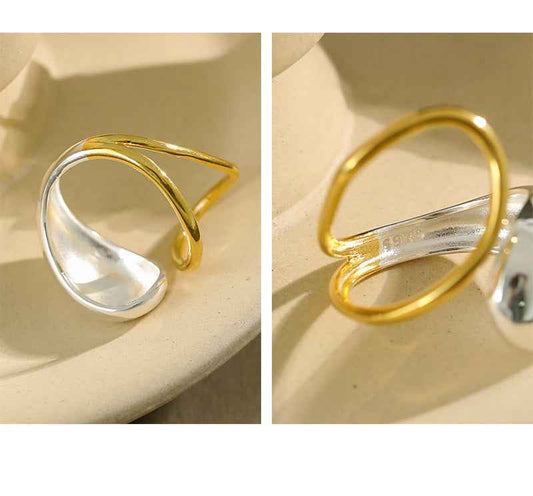 Luna's Wide Face Silver Statement Ring