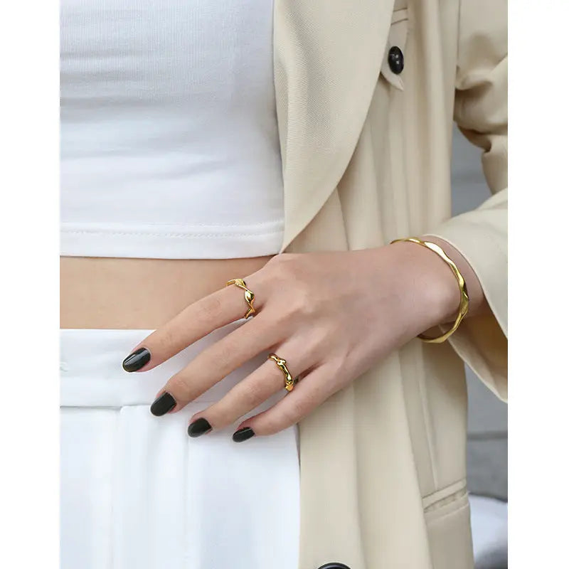 Graceful Infinity Silver Stacking Ring