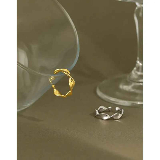 Graceful Infinity Silver Stacking Ring