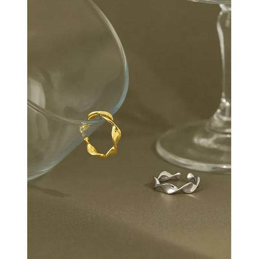 Graceful Infinity Silver Stacking Ring