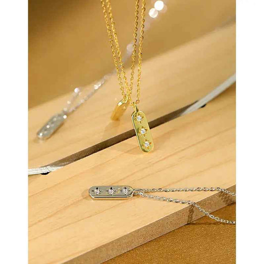 Celestia's Star Silver Pendant Necklace