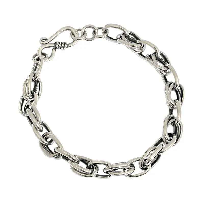 Alexandra's Retro Silver Chain Bracelet