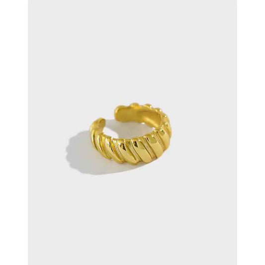 Twisted Sterling Silver Ear Cuff Earring
