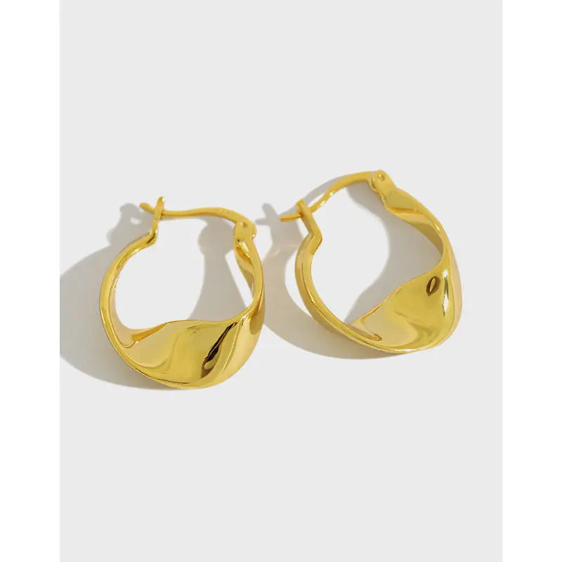 TWISTED SILVER EARRINGS - OPHRASTUDIO