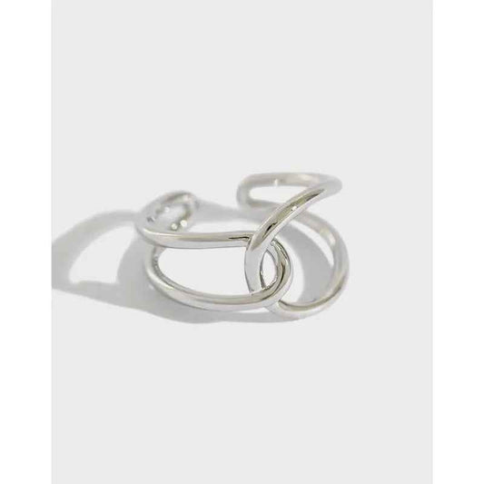 Ethereal Fusion Silver Statement Ring