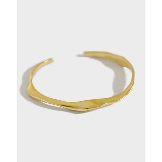 Lunar Whispers Silver Cuff Bracelet