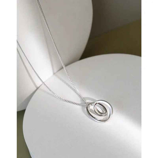 Isolde's Irregular Heart Silver Pendant Necklace