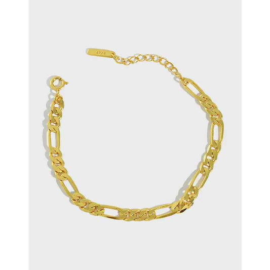 Freya's Elegant Silver Chain Bracelet