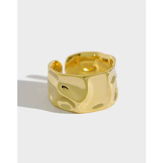 Daphne's Concave-Convex Silver Statement Ring