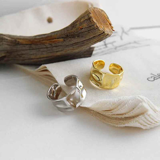 Daphne's Concave-Convex Silver Statement Ring