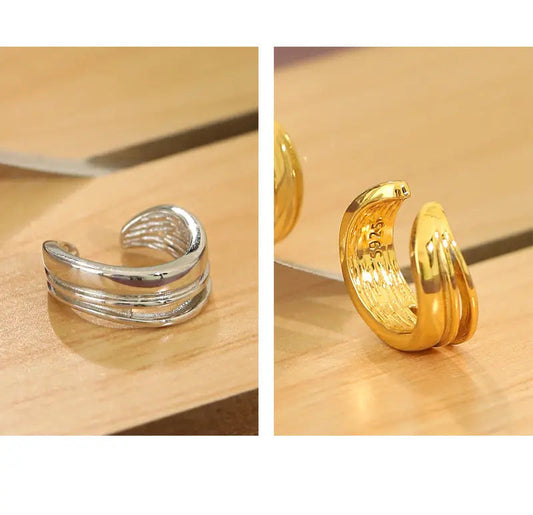 Minimalist Line Sterling Silver Ear Cuff Earring