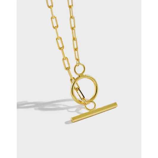 Cassandra's Ot Buckle Silver Chain Necklace