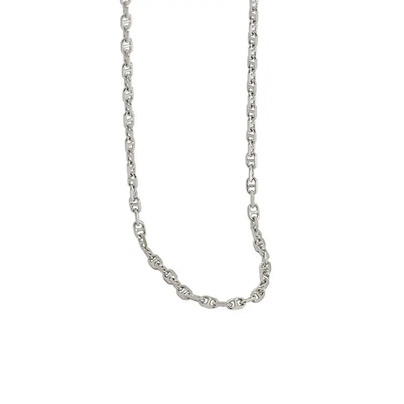 DIANA'S PIG NOSE CHAIN SILVER NECKLACE - OPHRASTUDIO