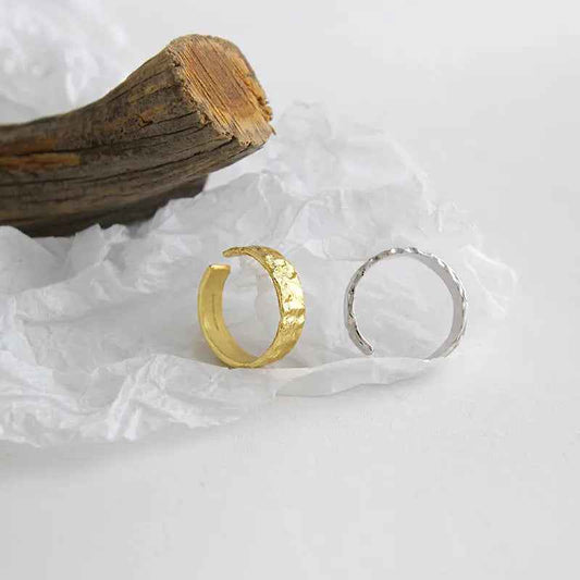 Selene's Foil Silver Statement Ring