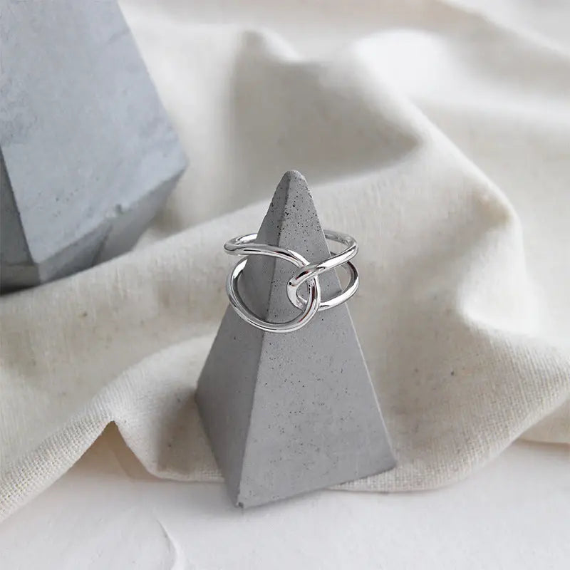 Ethereal Fusion Silver Statement Ring