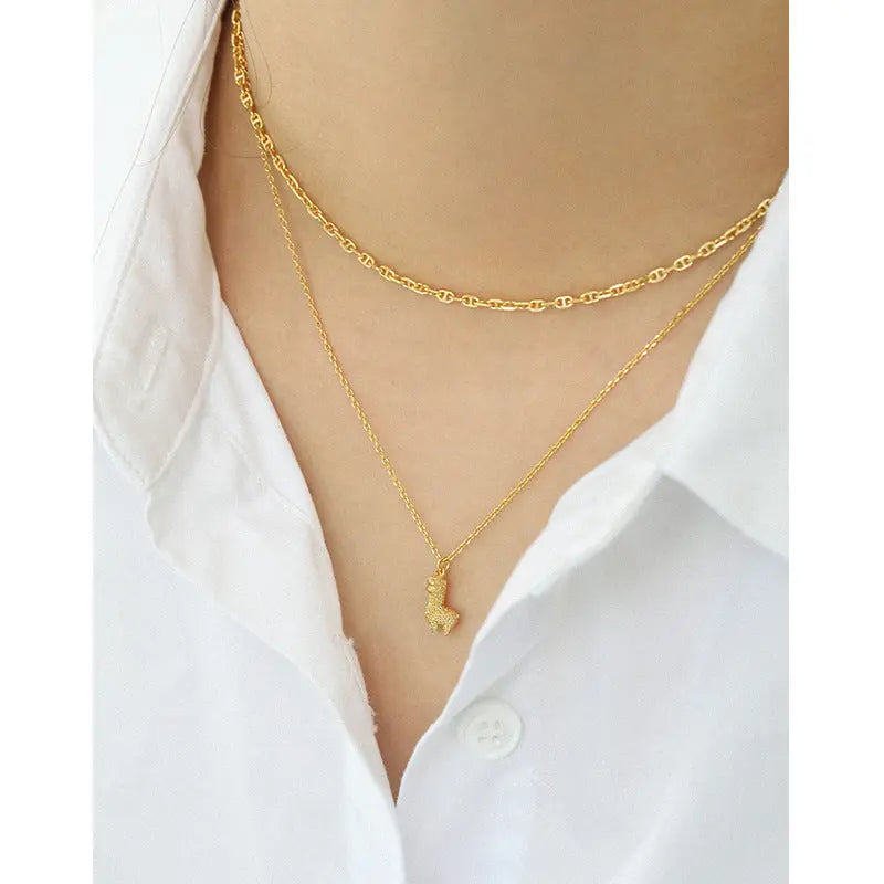 DIANA'S PIG NOSE CHAIN SILVER NECKLACE - OPHRASTUDIO