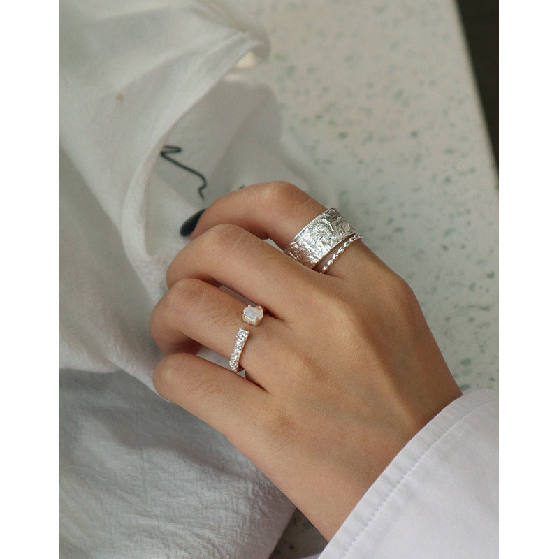 LUMINA OPAL STONE SILVER RING - OPHRASTUDIO