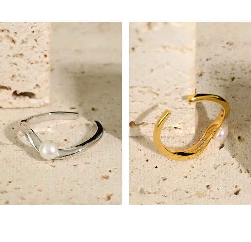 TEMPERAMENT WAVY EAR BUCKLE - OPHRASTUDIO