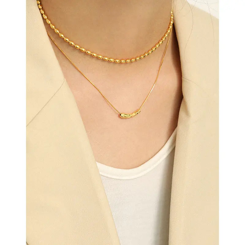 WATER SNAKE BONE NECKLACE - OPHRASTUDIO