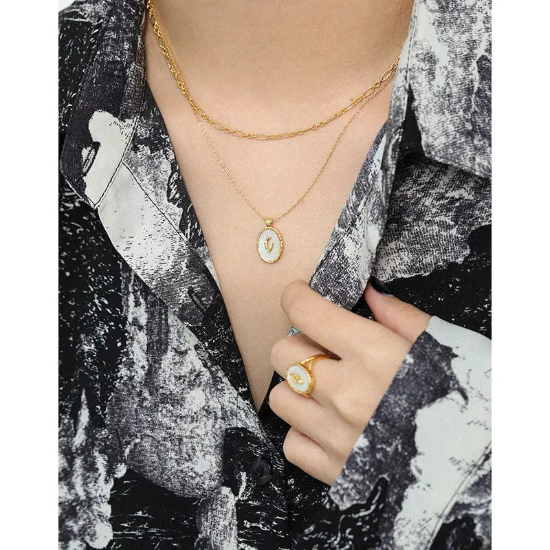 TULIP GRACE NECKLACE - OPHRASTUDIO