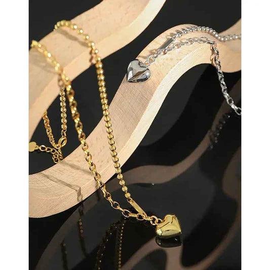 Venus's Love Silver Heart Pendant Necklace
