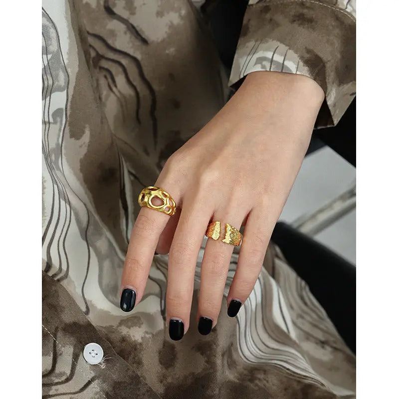 FREYA'S NICHE DESIGN SILVER RING - OPHRASTUDIO