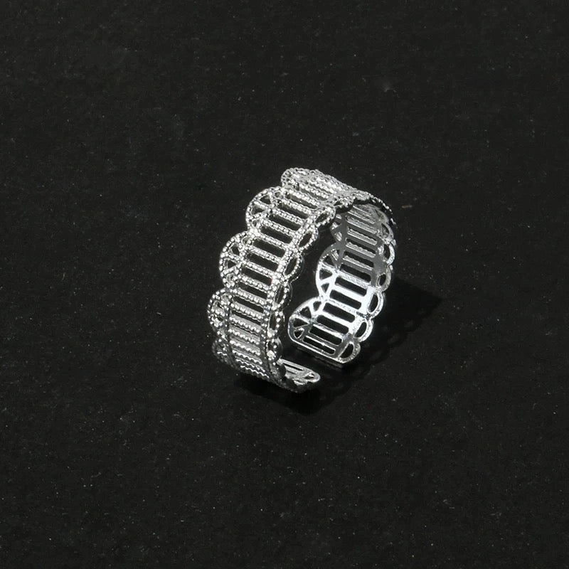 French Embroidered Lace Hollow Vintage Ring OPHRASTUDIO