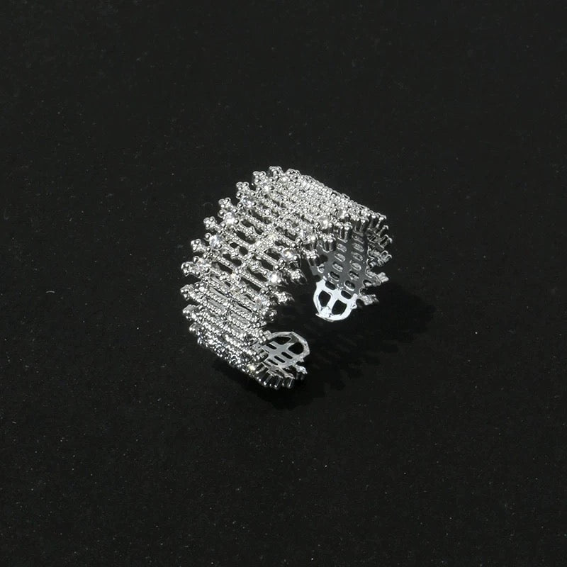 French Embroidered Lace Hollow Vintage Ring OPHRASTUDIO