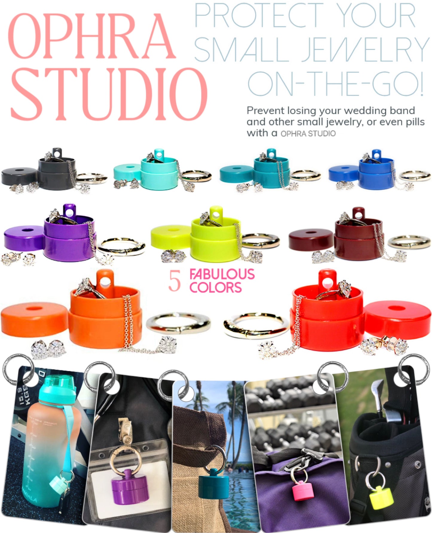 OPHRASTUDIO Travel Jewelry Case OPHRASTUDIO