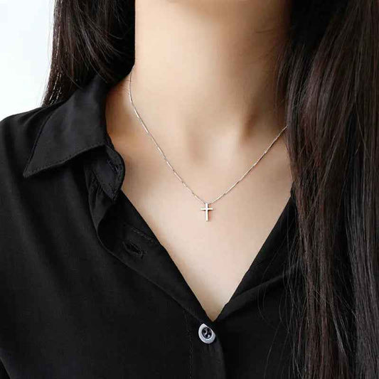 Sterling Silver Cross Pendant Necklace