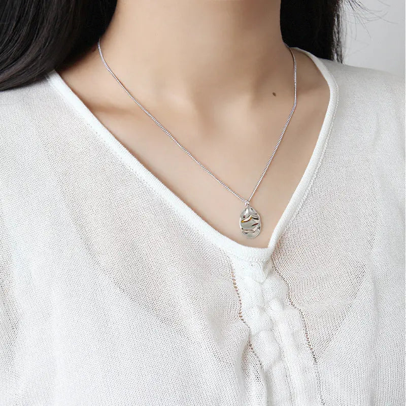 Ethereal Breeze Silver Pendant Necklace