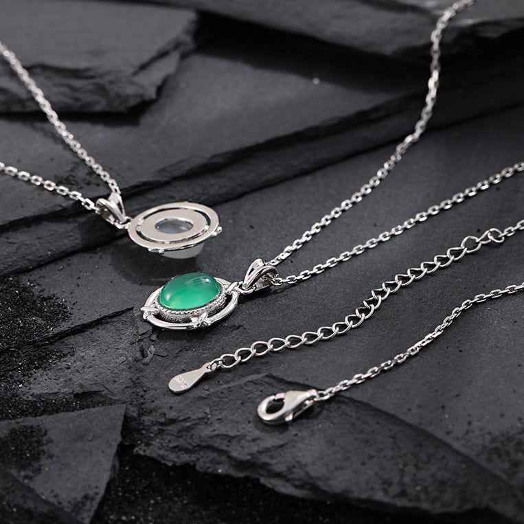 Natural Gemstone Pendant Necklace
