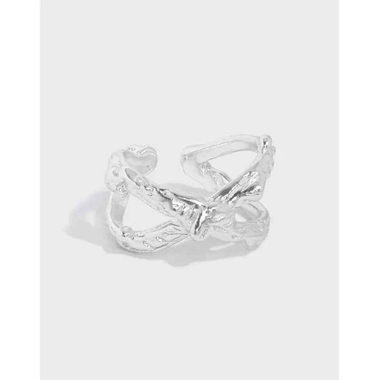 Xanthe's X-Texture Silver Statement Ring
