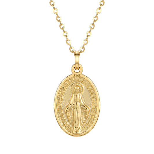 Miraculous Medal Necklace OPHRASTUDIO