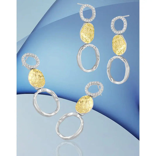 Oval Elegance Silver Earrings