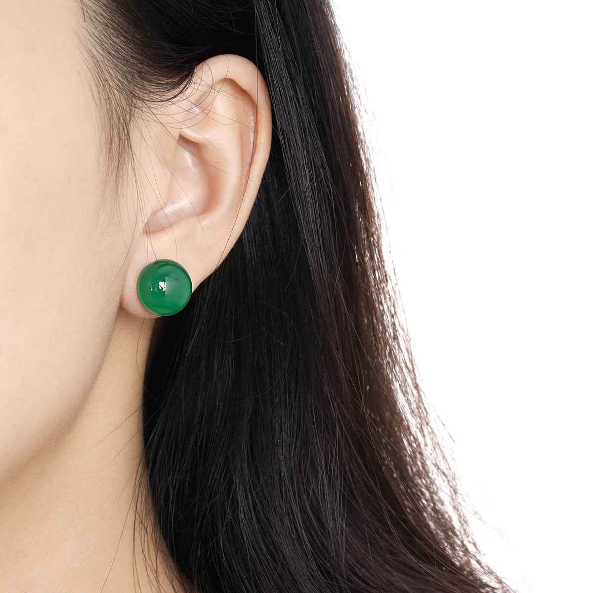 Cinderella's Sparkle Silver Stud Earrings