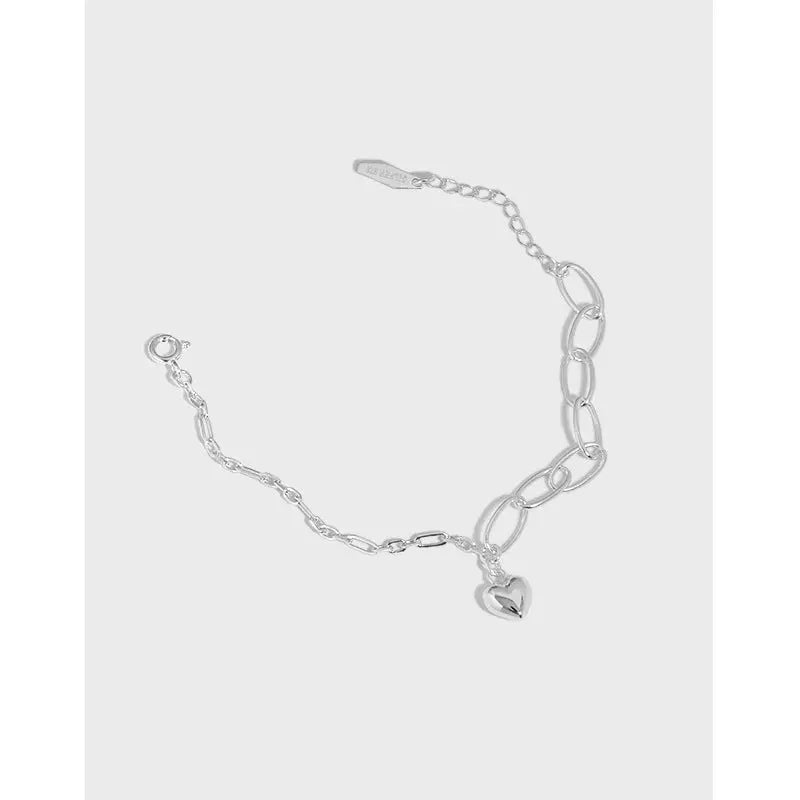 AMORE'S LOVE CHAIN SILVER BRACELET - OPHRASTUDIO