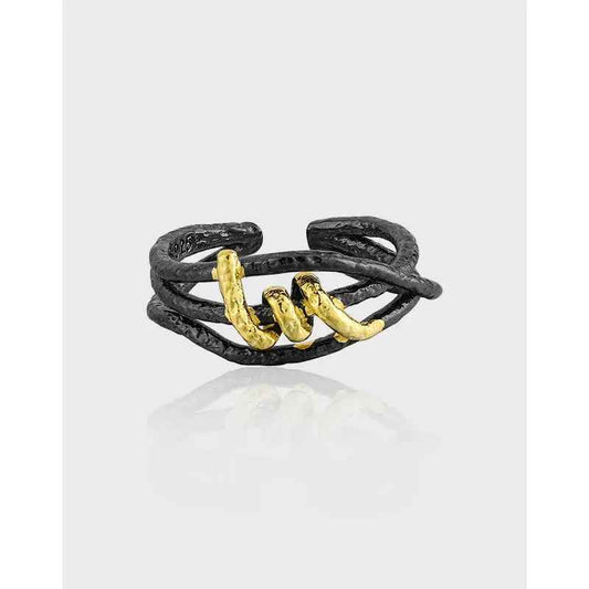 Seraphina's Multi-Layer Knot Silver Statement Ring
