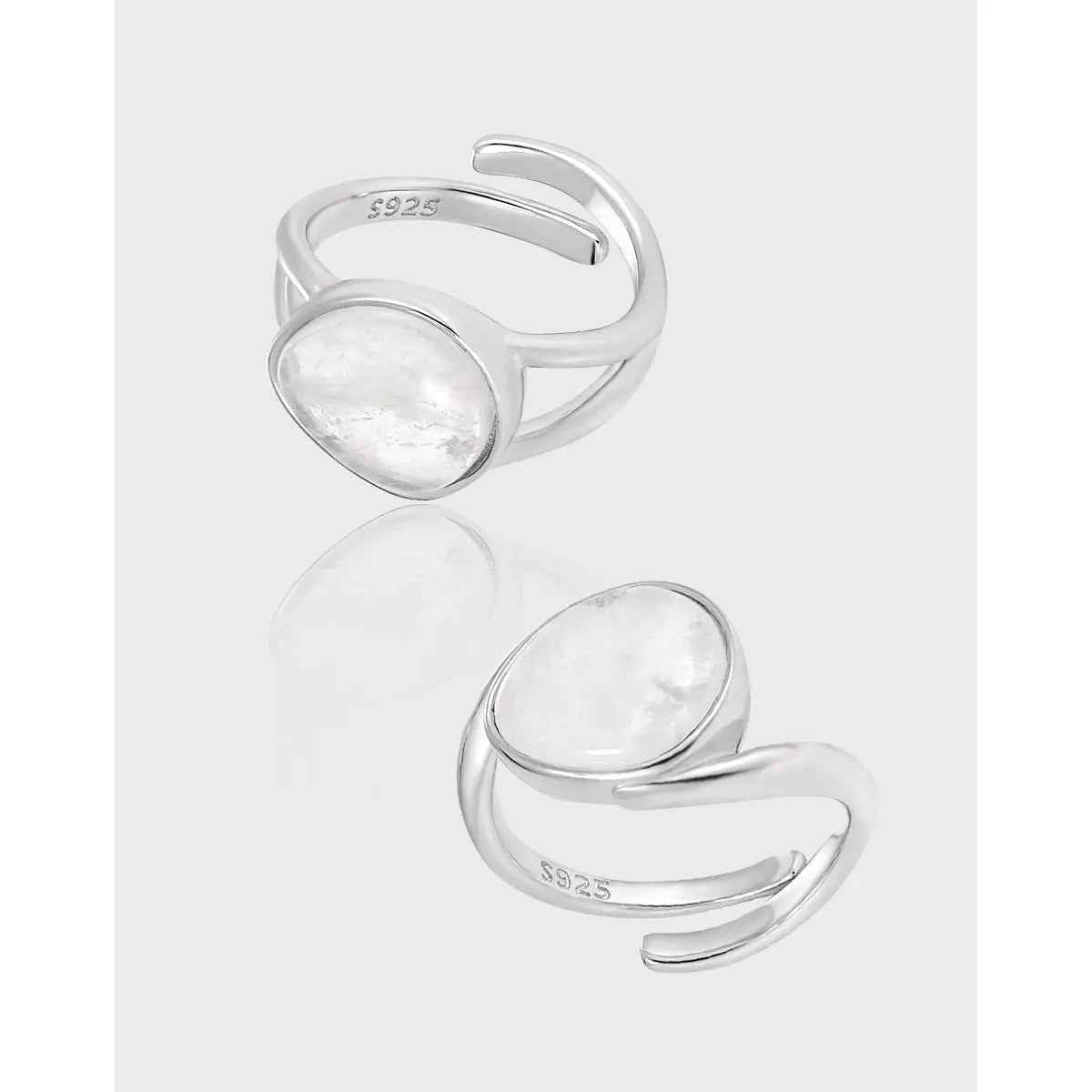 Isolde's Crystal Silver Statement Ring